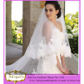 Appliques White Tulle Wedding Dress with Long Veil (MI 3559)